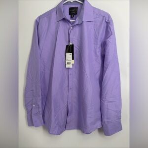 Calabrum London Men's Refular Fit Shirt Purple Sz M 15-15.5 New